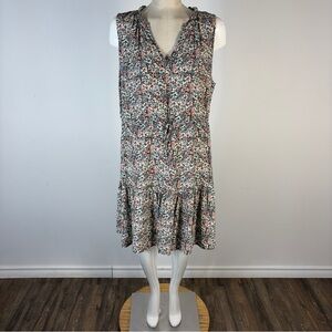 ❤️ GAP Floral Print Sleeveless Midi Dress XL